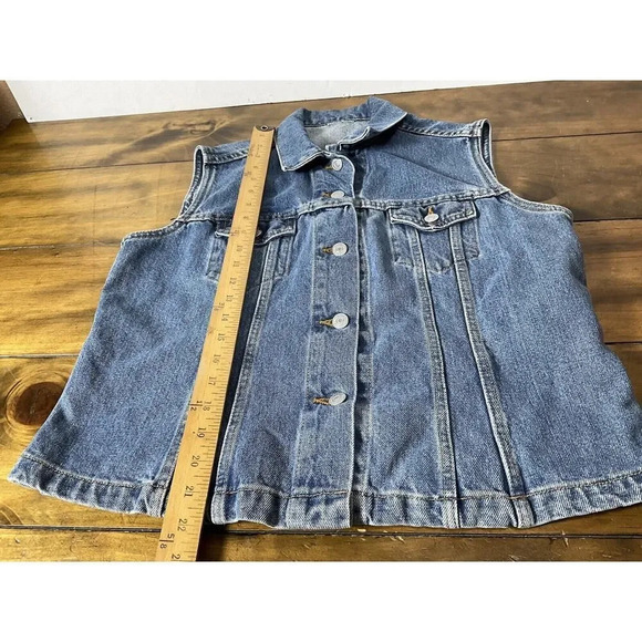 Levis Sleeveless Trucker/Vest Red Tab Denim Jean - Made in USA - Medium - Picture 4 of 9